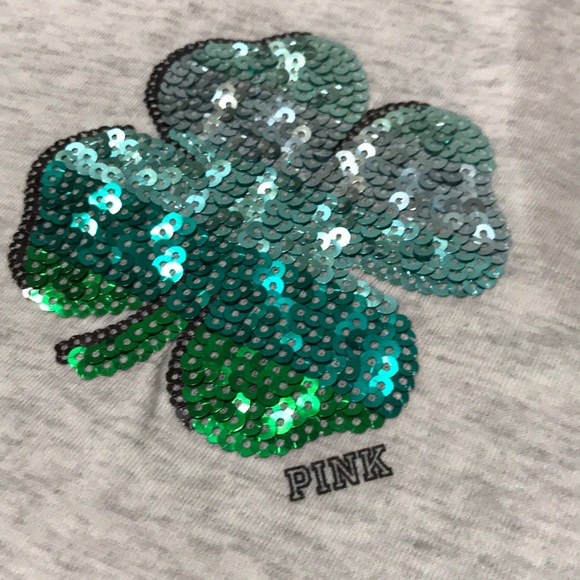 Victoria’s Secret PINK logo Shamrock Top - Picture 3 of 5